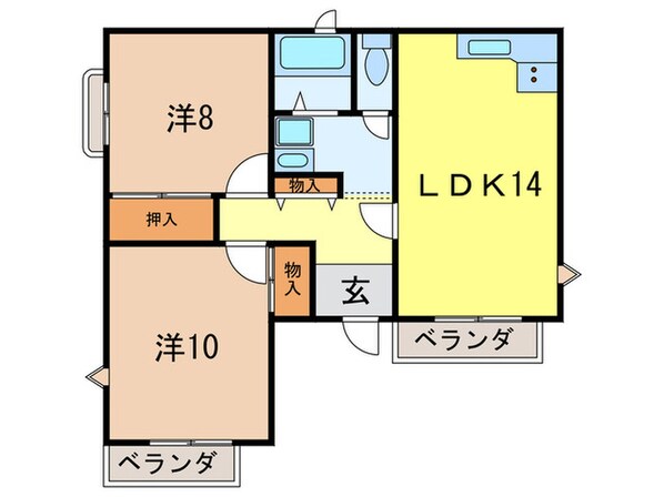 夙川ハイムミキの物件間取画像